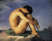 Hippolyte Flandrin Young Man by the Sea Spain oil painting reproduction